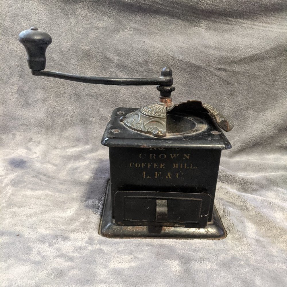 Crown Coffee Mill Grinder  Antique